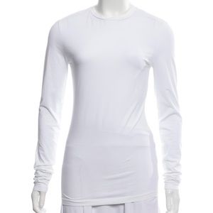 ACNE STUDIOS White Crewneck Long Sleeve